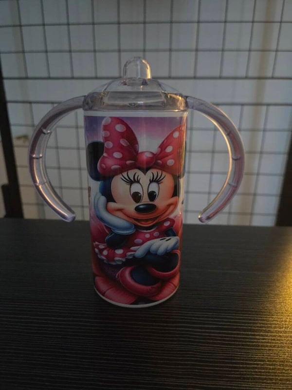Cute pink mouse sippy cup