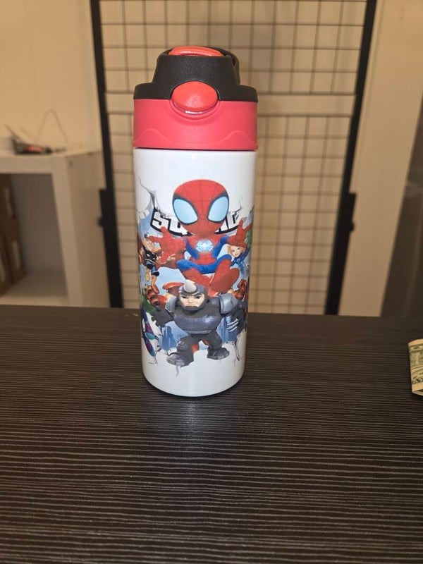 Super hero flip top tumbler