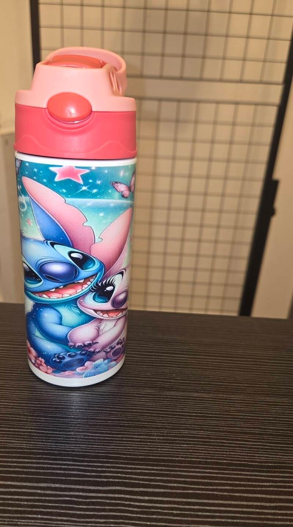 Blue alien flip lid tumbler