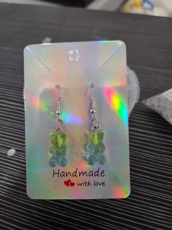 Stainless Steel teddy bear earrings