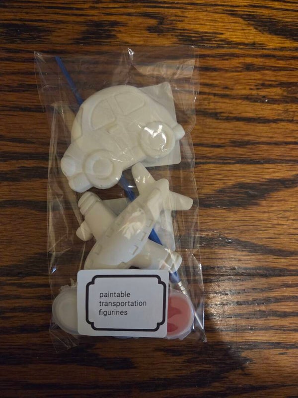 Paintable transportation figurine kits