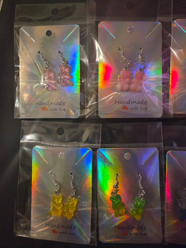 Randomly picked Stainless Steel teddy bear earrings