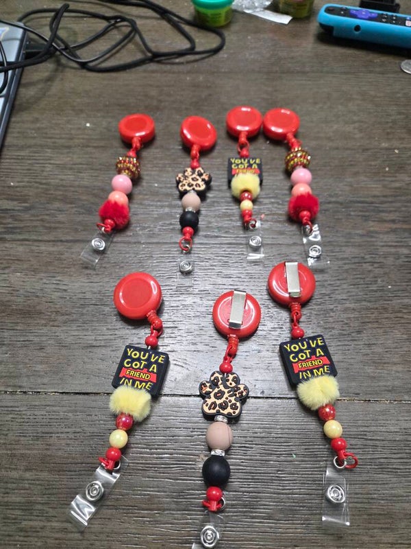 Beaded id badges