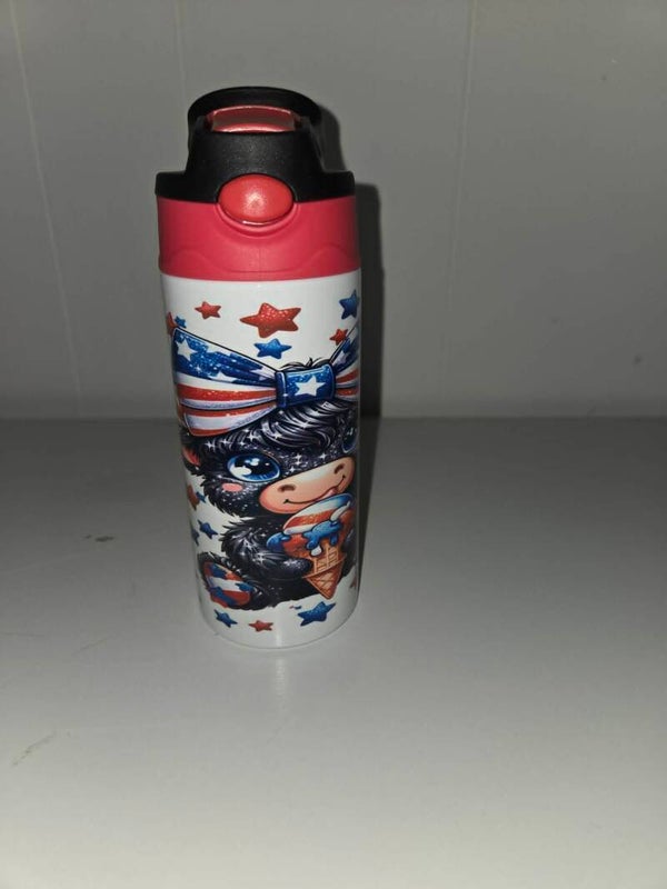 12oz cow flip lid tumbler