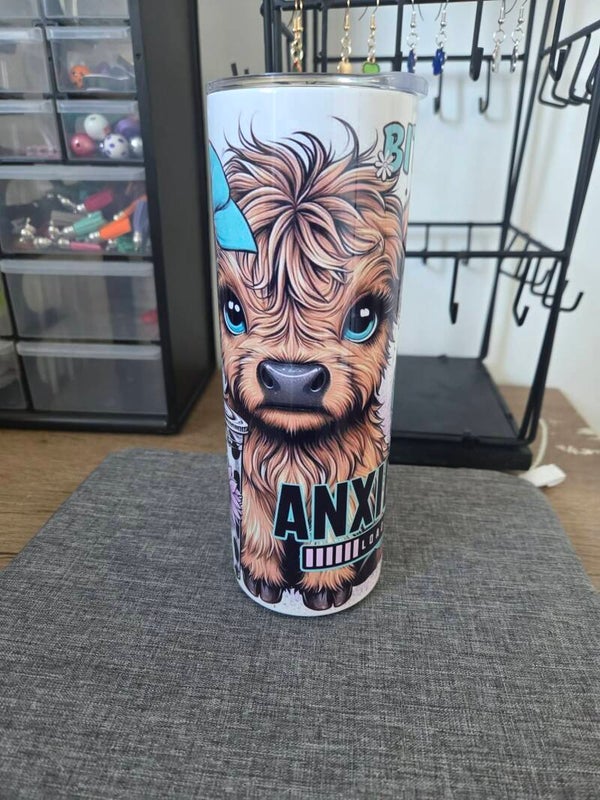 anxiety cow tumbler