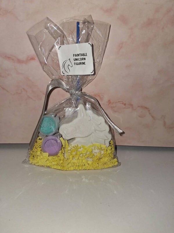 large unicorn paintable figurines