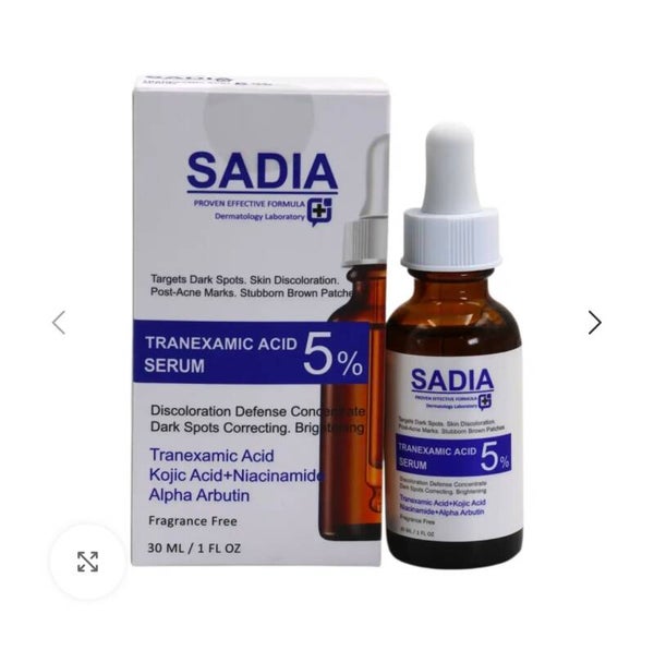 Sadia Tranexamic Acid Serum - Back Sadia Tranexamic Acid Serum 5% – 30ML