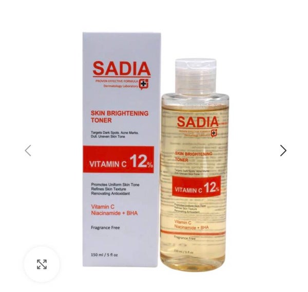 Sadia Skin Brightening Toner Vitamin C 12% – 150ml