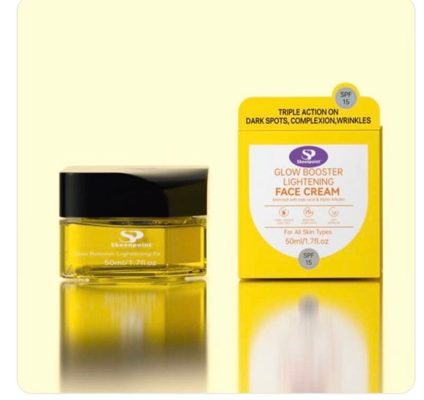 Glow Booster Lightening Face Cream – Dark Spot & Complexion Correcting Formula with Alpha Arbutin & Kojic Acid