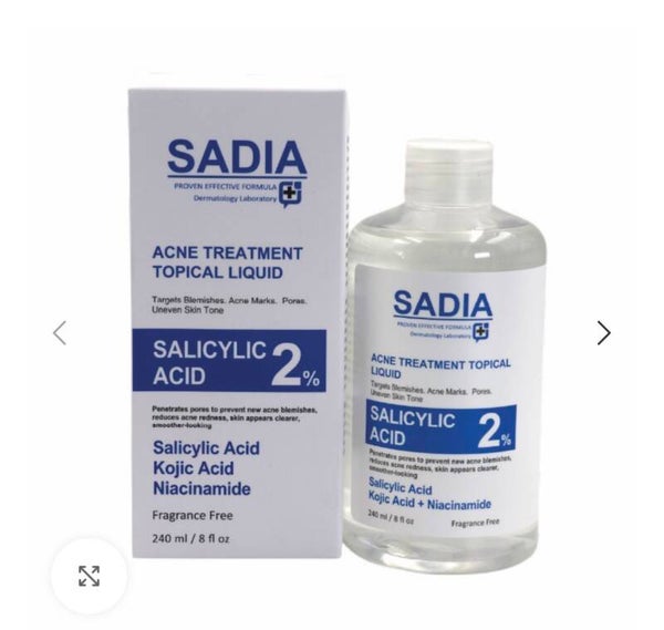 Sadia Acne Treatment Topical Liquid Salicylic Acid 2% – 240ML