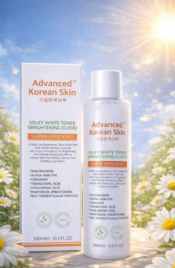 Advanced Korean Skin Milky White Toner (Brightening Elixir) 300ml