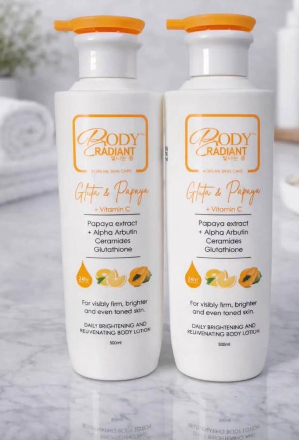 Body Radiant Gluta & papaya + Vitamin C (500ml)