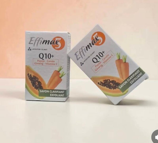 Effimax 5 Q10+ Exfoliating Whitening Soap (200g / 6.7 oz)