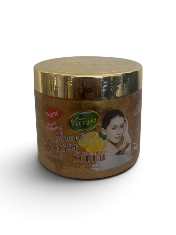 Veet Gold Lemon & Sugar Face & Body Scrub.