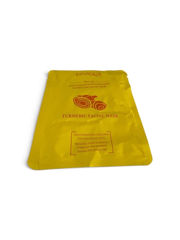BIOAQUA Turmeric Facial Mask – Anti-Oxidation Soothing & Inhibition Acne Skin (25g)