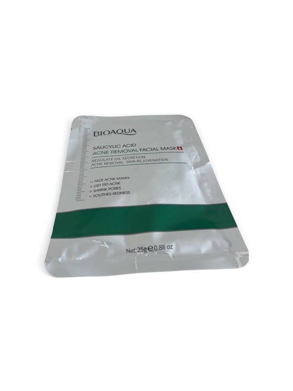 BIOAQUA Salicylic Acid Acne Removal Facial Mask – Regulate Oil & Skin Rejuvenation (25g)