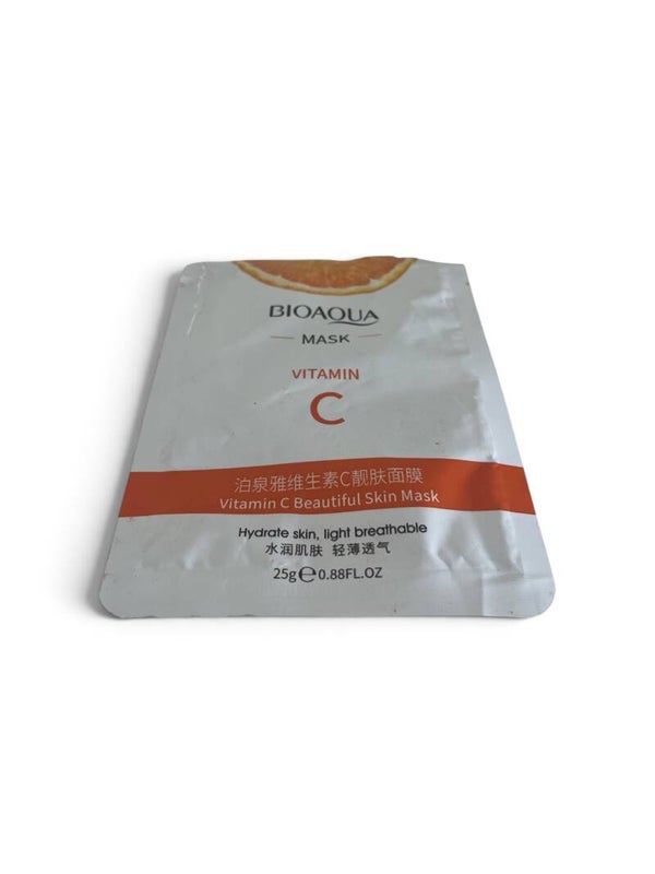 BIOAQUA Vitamin C Beautiful Skin Mask – Hydrate Skin & Light Breathable (25g)