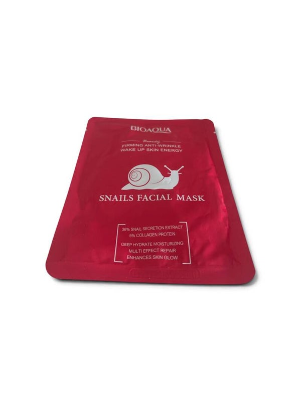 BIOAQUA Snails Facial Mask – Firming Anti-Wrinkle & Wake Up Skin Energy (25g)