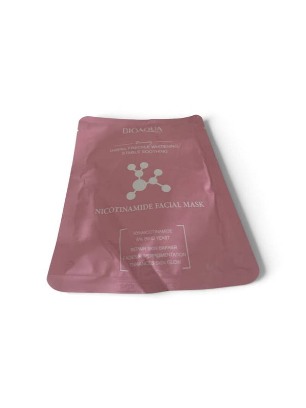 BIOAQUA Nicotinamide Facial Mask – Dispel Freckle Whitening & Stable Soothing (25g)