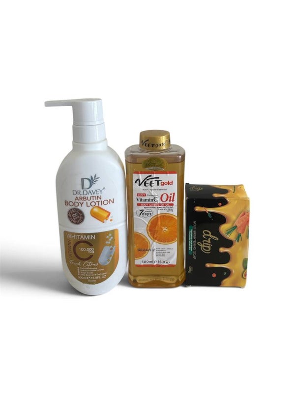 Elevate your daily skincare routine with this Ultimate Radiance & Brightening Trio.