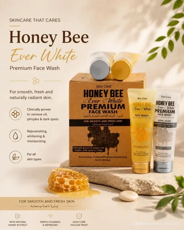 Product Description: Honey Bee Ever White Premium Face Wash (Royal Silver)