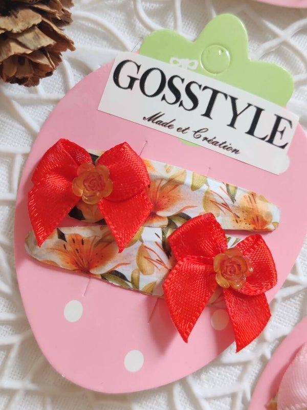 Barrettes fleurs