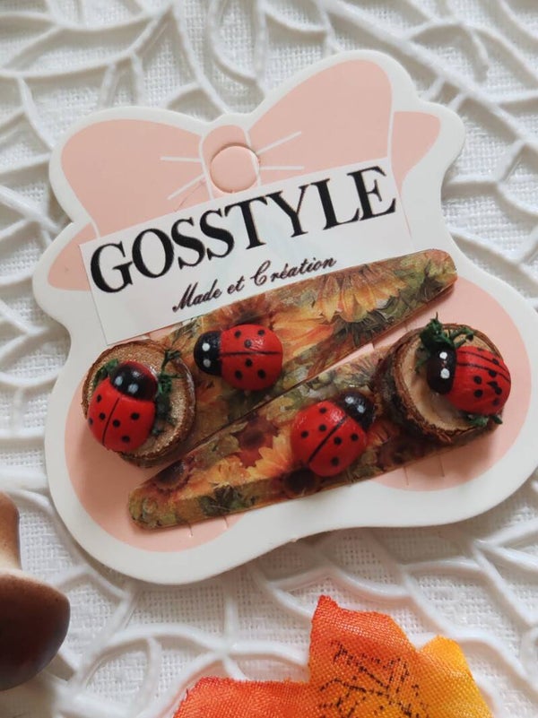 Barrettes coccinelles