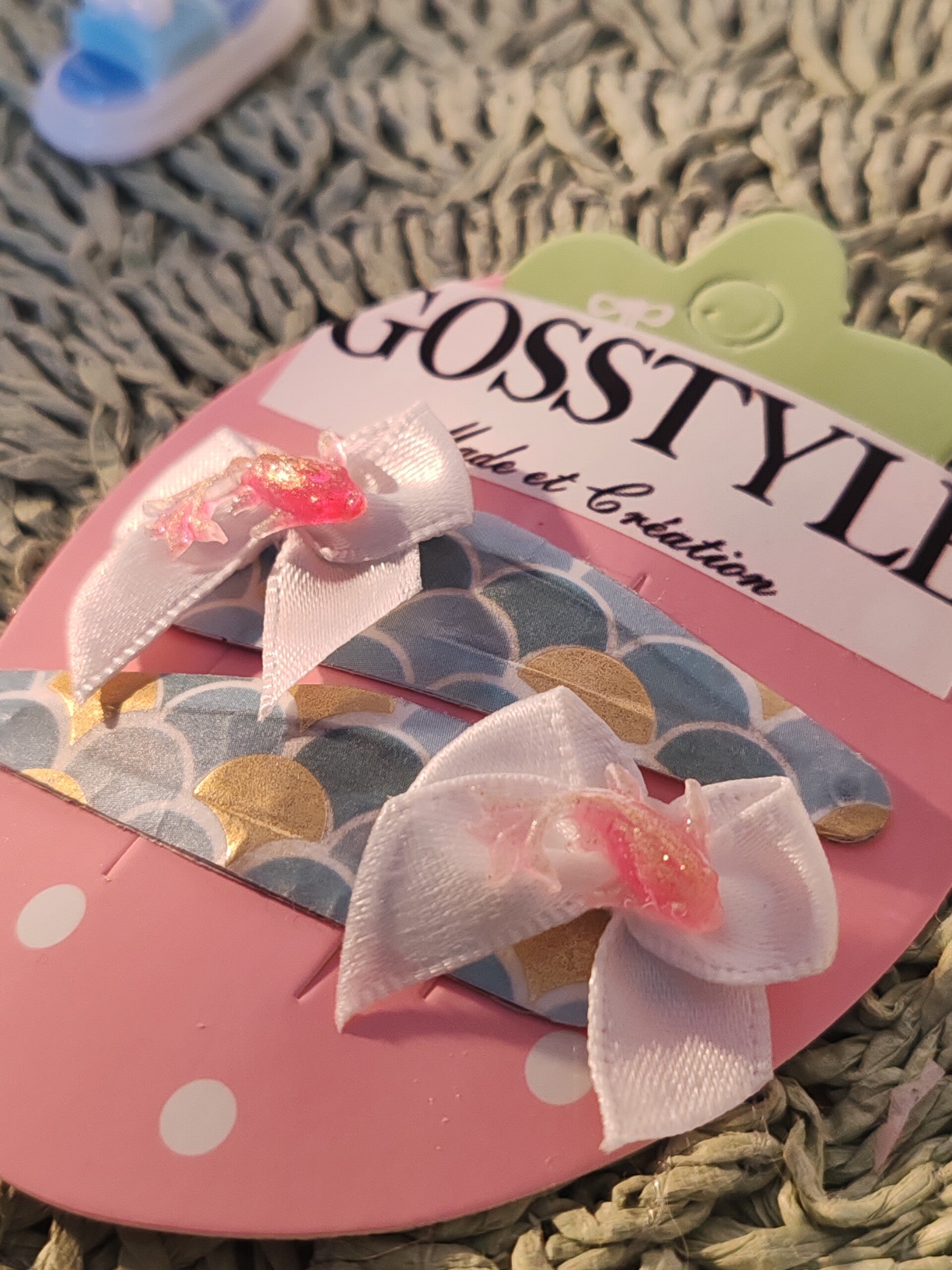 barrettes poissons rouge