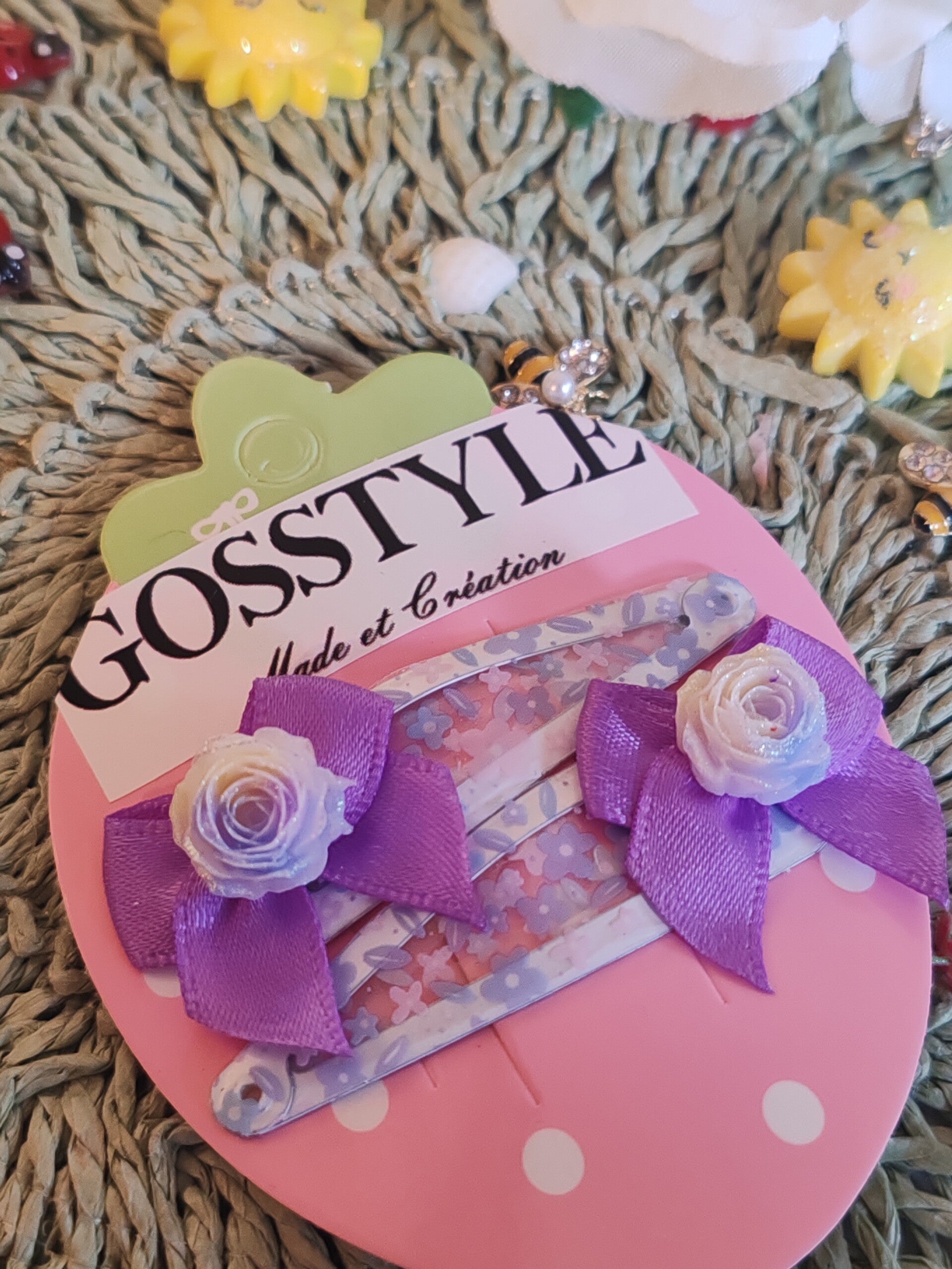 barrettes fleurs