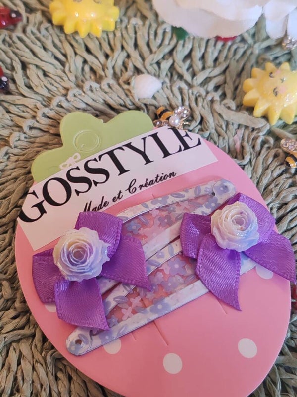 barrettes fleurs