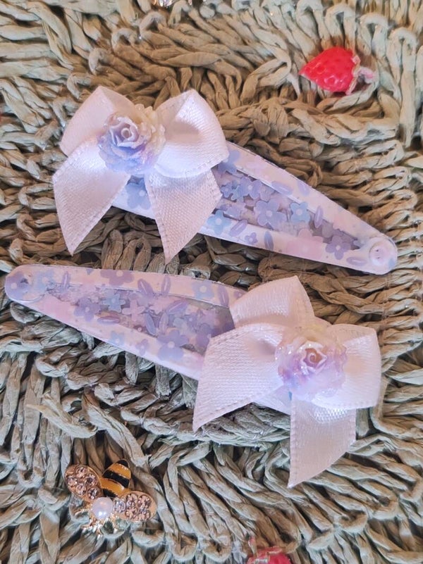 barrettes fleurs