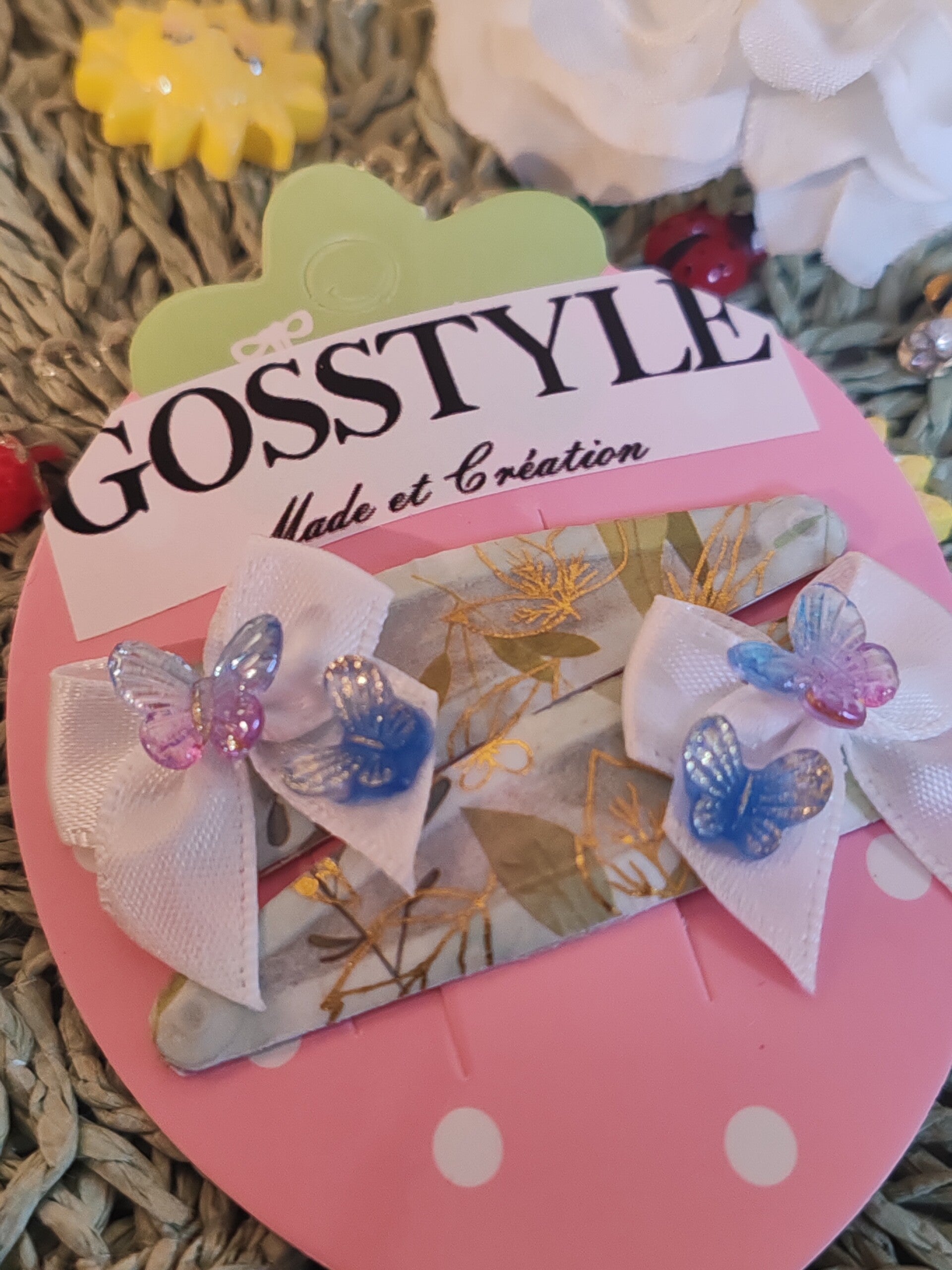 barrettes papillons