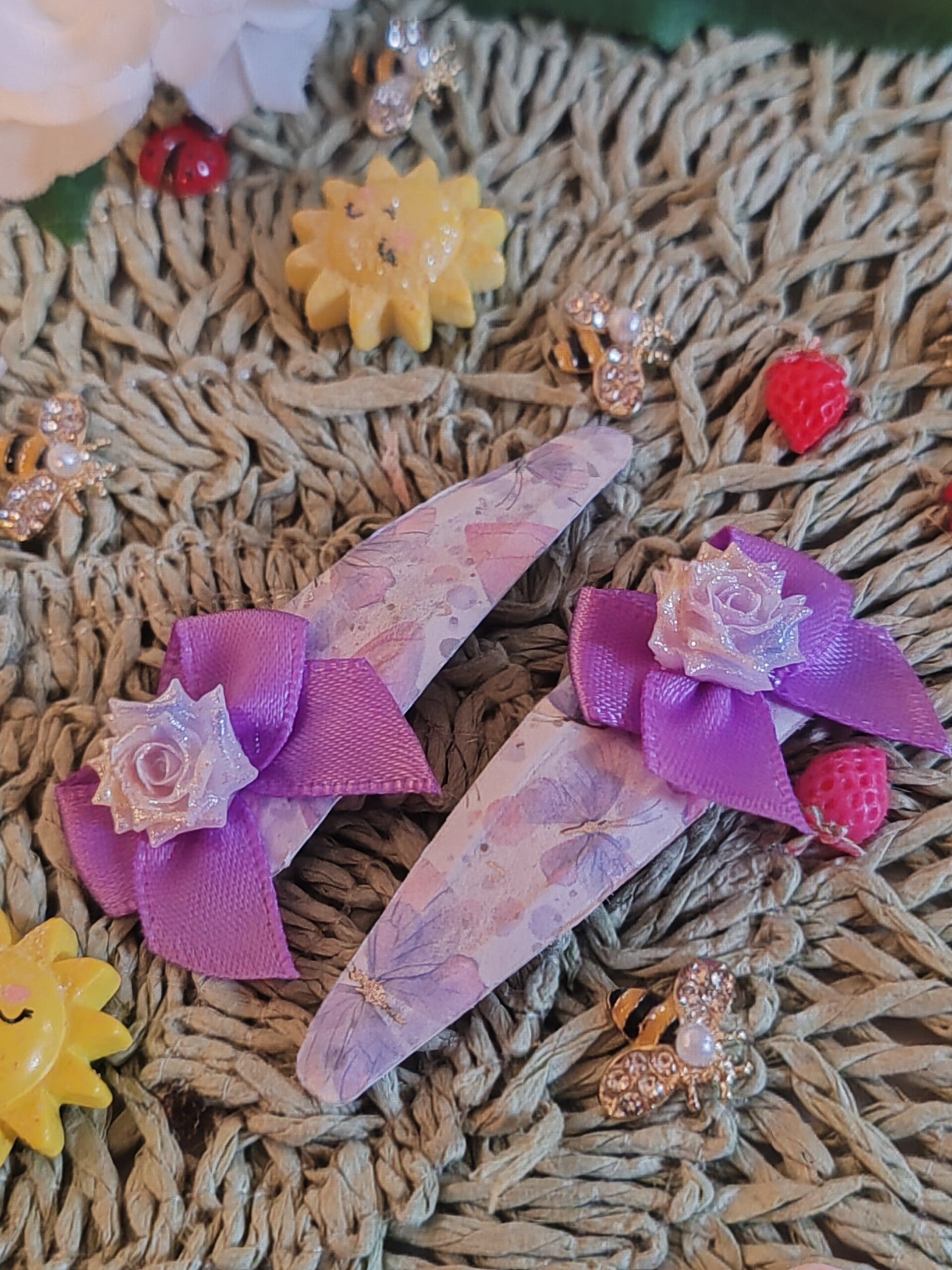 barrettes fleurs