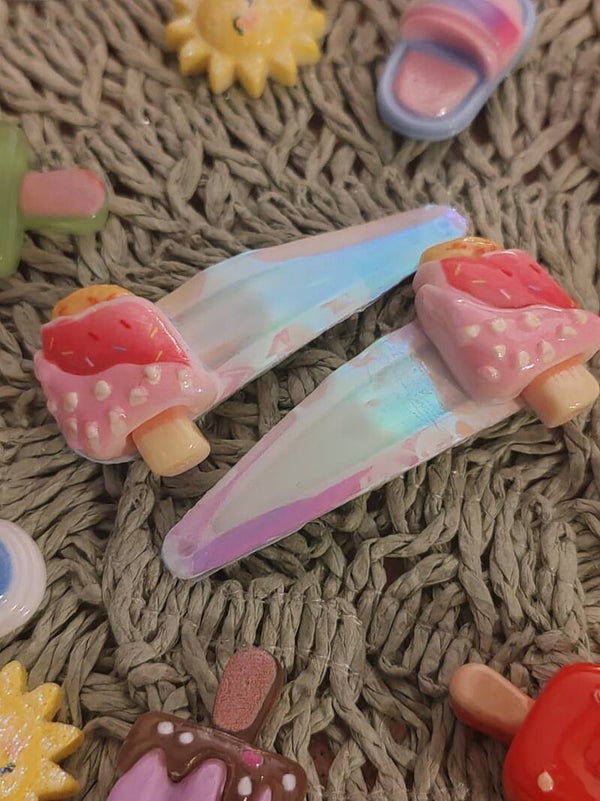 barrettes glaçages fraises
