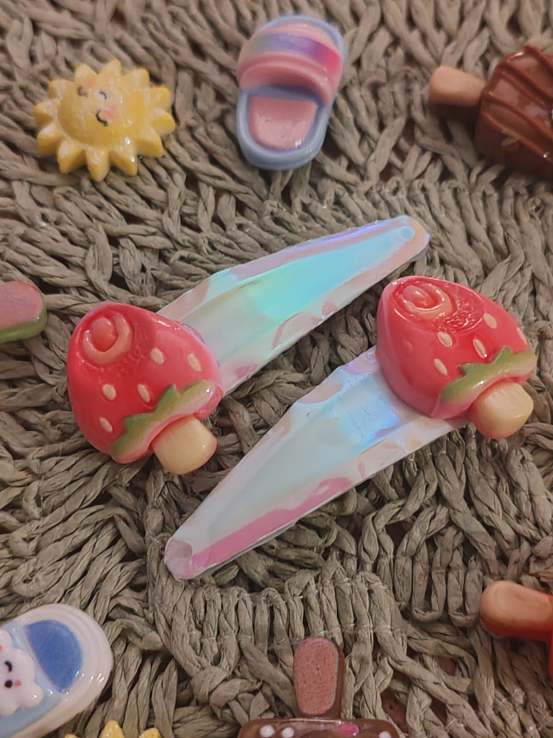 barrettes glacées fraises