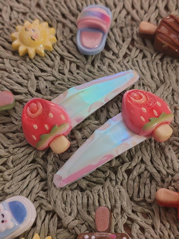 barrettes glacées fraises