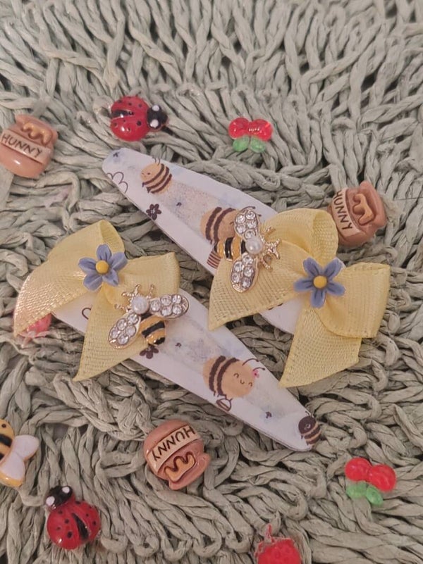 barrettes abeilles