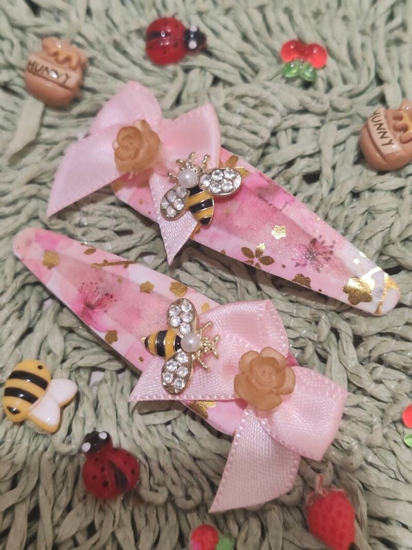 barrettes abeilles