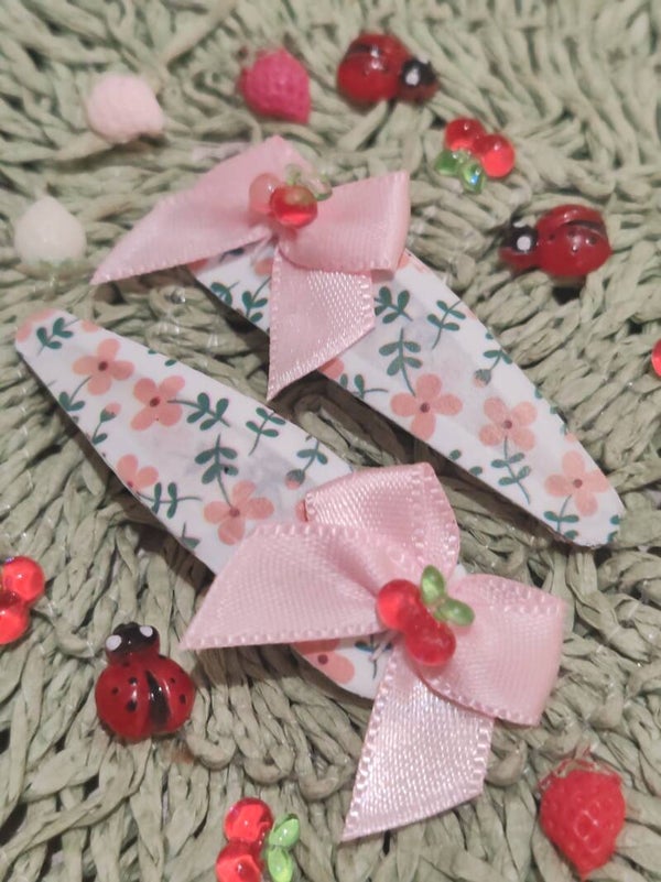barrettes cerises