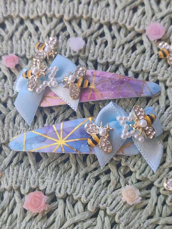 barrettes abeilles