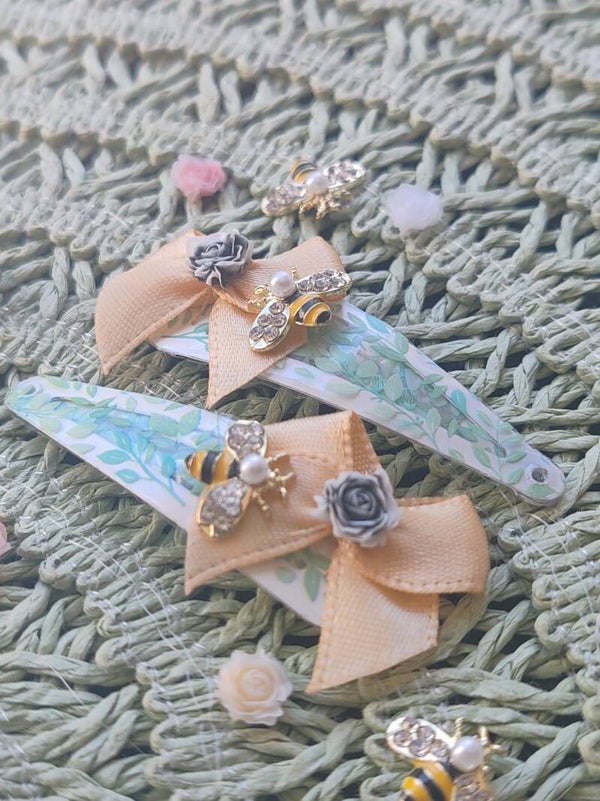 barrettes abeilles