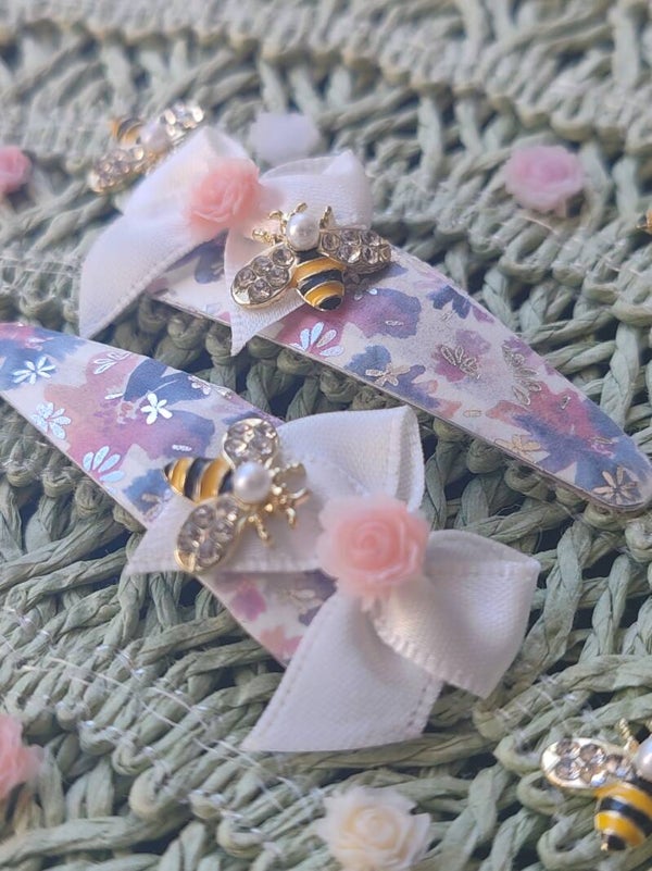 barrettes abeilles