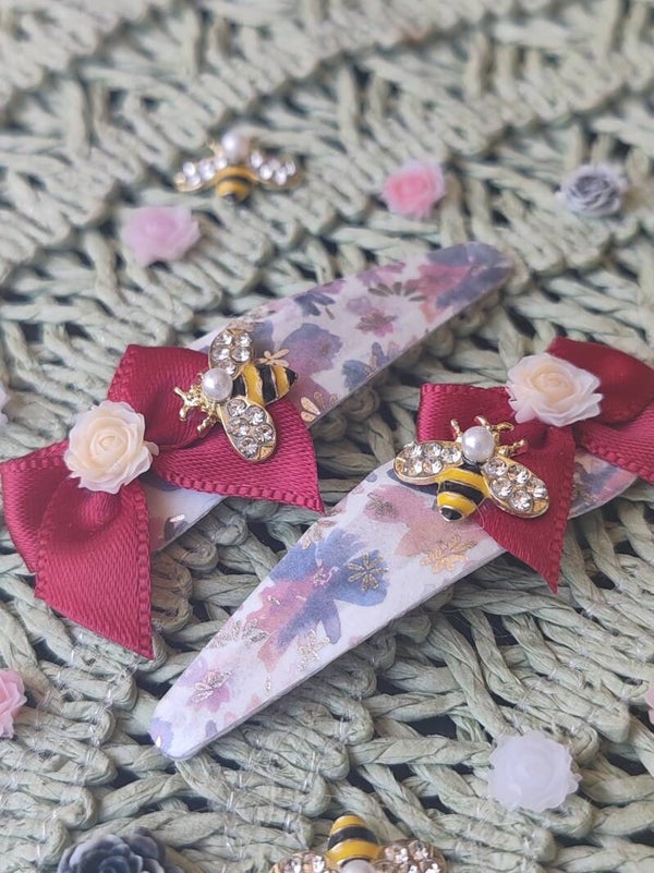 barrettes abeilles