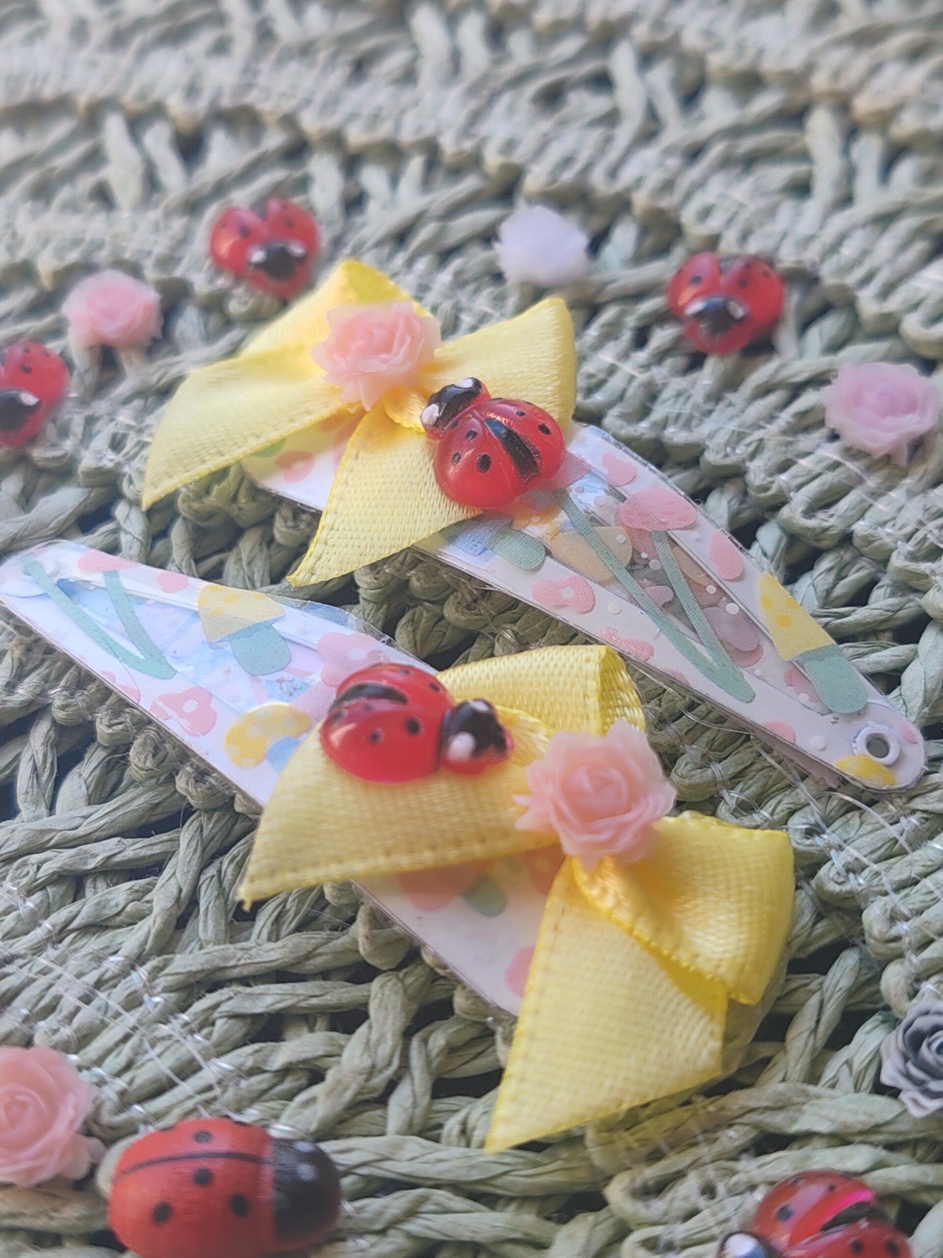 barrettes coccinelles
