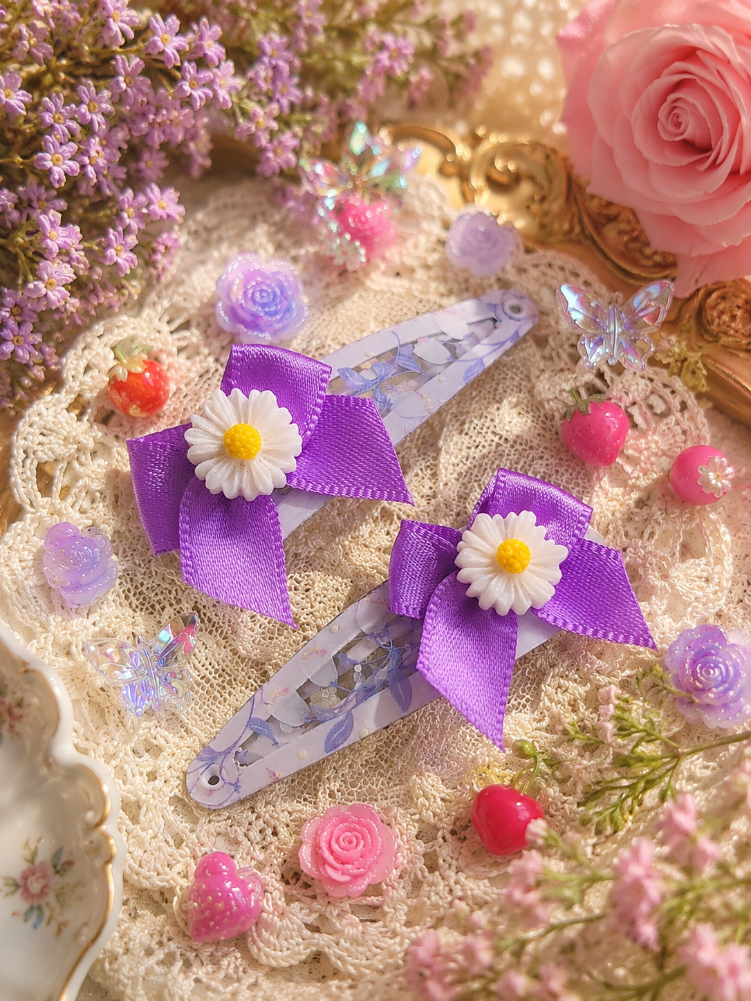 barrettes marguerites