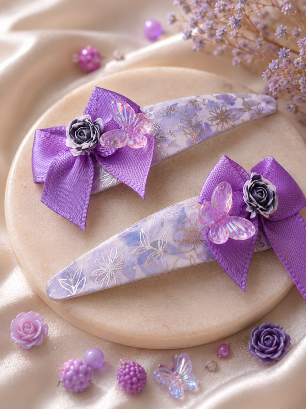 barrettes papillons