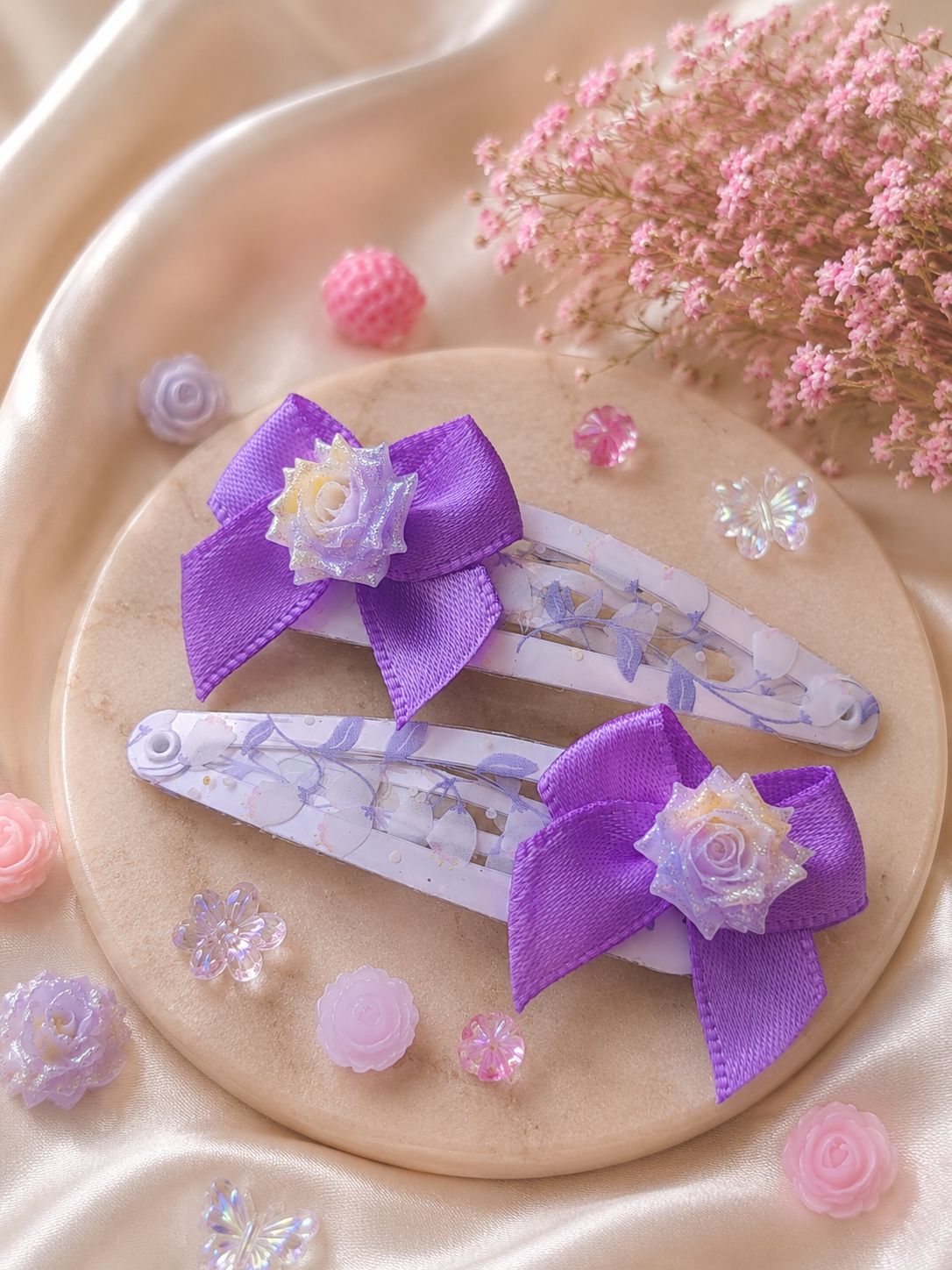 barrettes fleurs