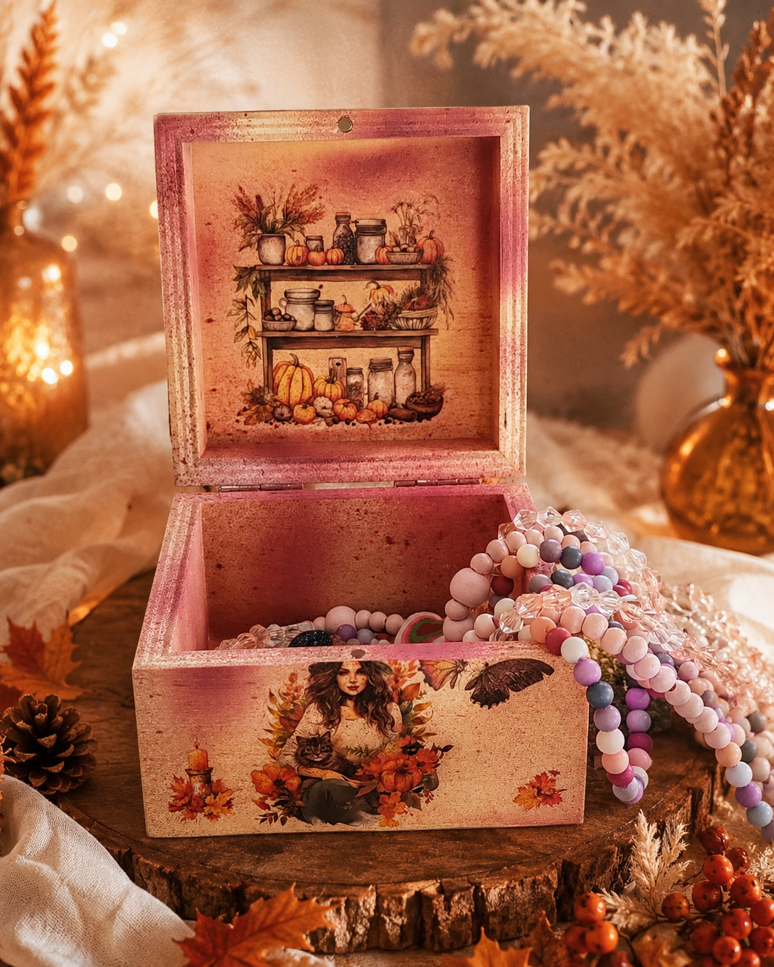 boîte à bijoux douceur d'automne