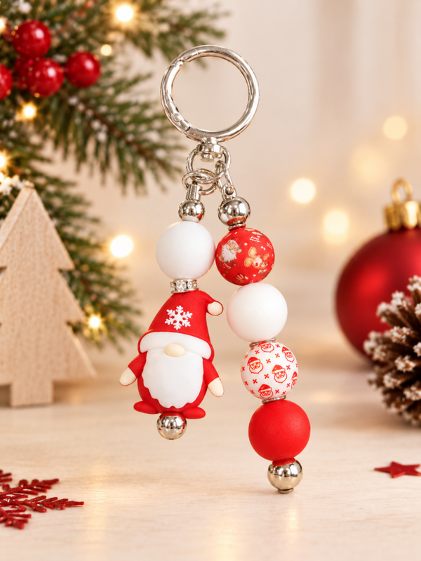 Porte-clés père noël