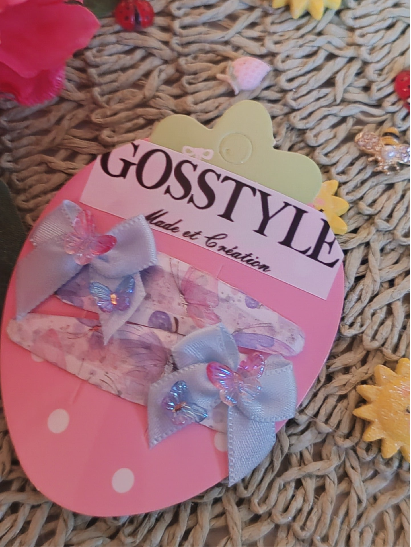 barrettes papillons